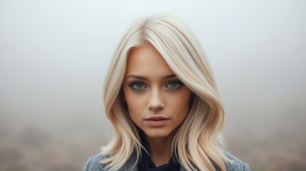 Fototapeta premium chic blonde hairstyle