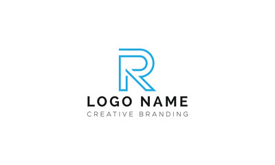 Minimalist R Logo for Branding and Identity.