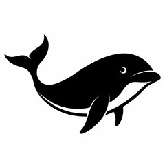 Whale Silhouette Digital Art