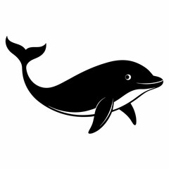 Whale Silhouette Digital Art