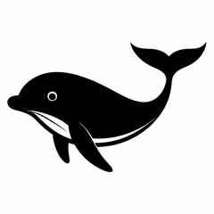 Whale Silhouette Digital Art