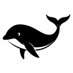 Obraz premium Whale Silhouette Digital Art