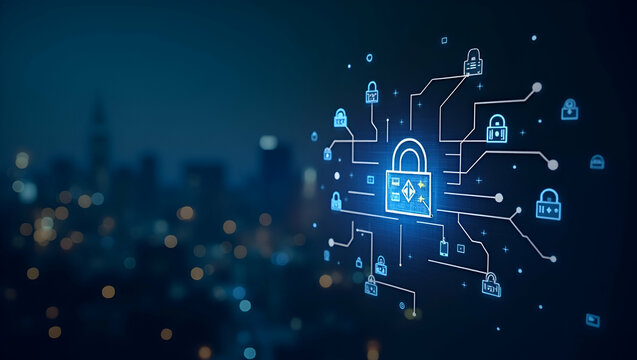 Depicting compelling stock images that illustrate proactive cyber attack mitigation measures including risk assessment threat neutralization and digital defense systems for enterprise safety in  Photo