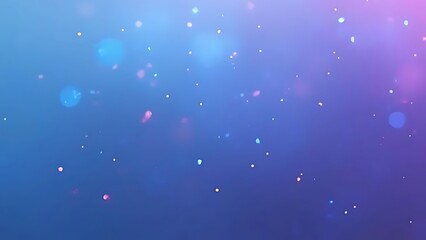 Abstract Blue and Purple Background with Glowing Particles