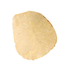 One tasty potato chip isolated on white