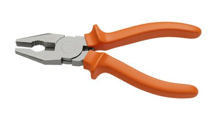 Isolated Orange Pliers