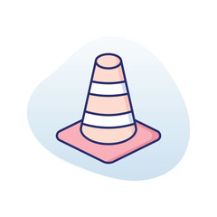 Construction Cone Vector icon