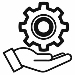 gear icon vector illustration