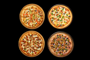 chicken tikka pizza fajita pizza vegetable pizza all mix pizza