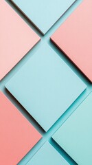 Fototapeta premium Colorful abstract background with geometric shapes in soft pastel tones creating a modern aesthetic for design projects and artistic expressions concept