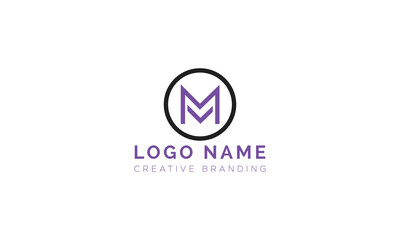 Minimalist CM Logo for Branding and Identity.