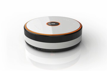 Sleek, innovative cleaning robot with smart tech for easy home tidying isolated on transparent background