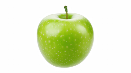 a picture of a green apple on a transparent background, PNG image, PNG file, Generative art.