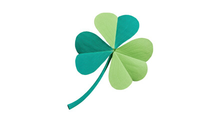 Isolated four leaf clover