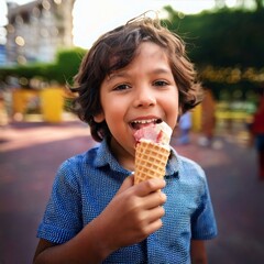  Child and ıce Cream