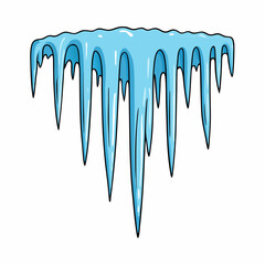 icicles simple design vector artwork