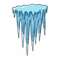 icicles simple design vector style
