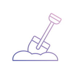 Shovel Vector icon