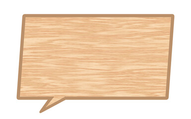 吹き出し　木目　板　ボード　ウッド調　素材　枠　横長　四角　飾り　ポップ　おしゃれ　あしらい　見出し　タイトル　会話　言葉　しゃべる　コメント　単品　wooden speech bubble,speech balloon