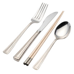 Fototapeta premium Restaurant cutlery icon vector PNG isolated on transparent background