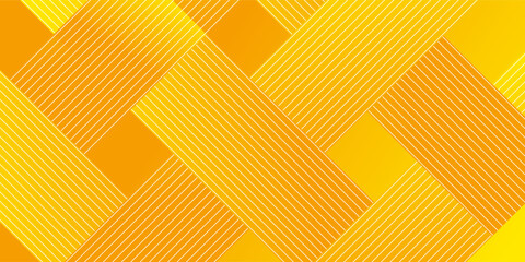 Abstract yellow square shape with futuristic concept background