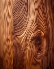 Detailed texture of natural wood grain patterns in warm tones