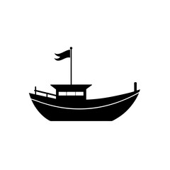 ship on a white background