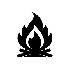 vector illustration of a fire icon
