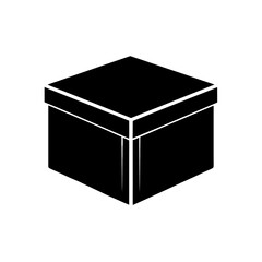 black box isolated on white background