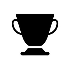 silver cup isolated on white