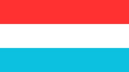 Sovereign state flag of country of Luxembourg in official colors. Illustration of Luxembourg flag. Luxembourg flag 
