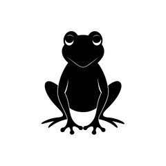 frog on white background