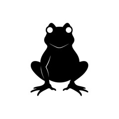 frog on white background
