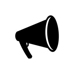 megaphone on white background
