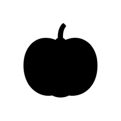 vector illustration of a green apple
