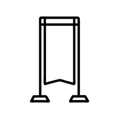 Standing Banner with Folded Corners Icon Design