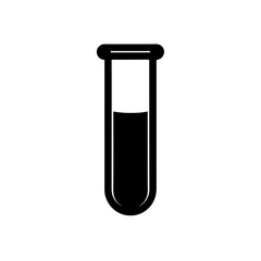 test tube isolated on white background