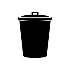 trash can isolated on white