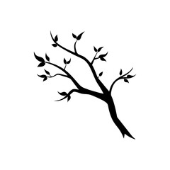 Naklejka premium silhouette of a tree