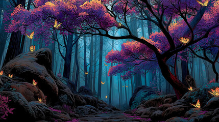 Fototapeta premium Mystical forest