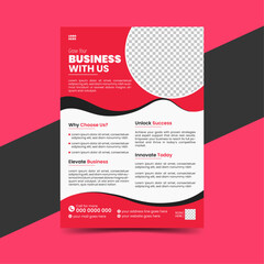 Corporate creative colorful business flyer template design set, abstract business flyer, vector template design or business poster template design