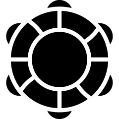 Lifebuoy Glyph Icon