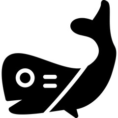 Shark Glyph Icon