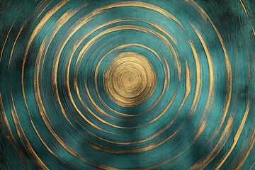 Fototapeta premium The pattern of the old wood is made up of concentric circles Blue background