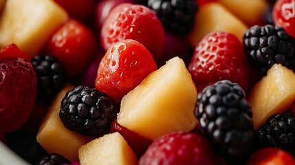 Vibrant fruit salad mix