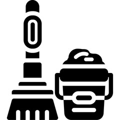Housekeeping Equipment Glyph Icon