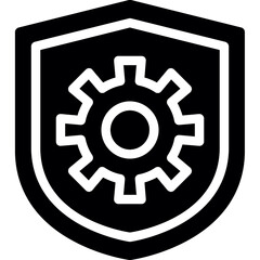 Supply Chain Security Glyph Icon