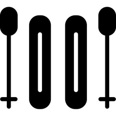 Jet Skiing Glyph Icon