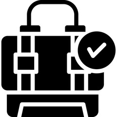 Unemployment Insurance Glyph Icon