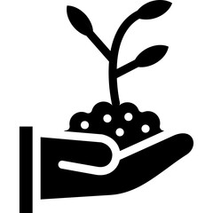 Seedlings Glyph Icon